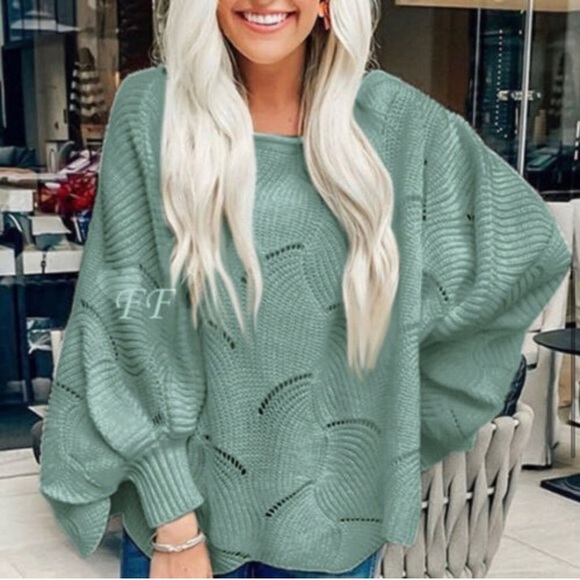 Cozy Oversized Off the Shoulder Knit Sweater - Picture 3 of 4